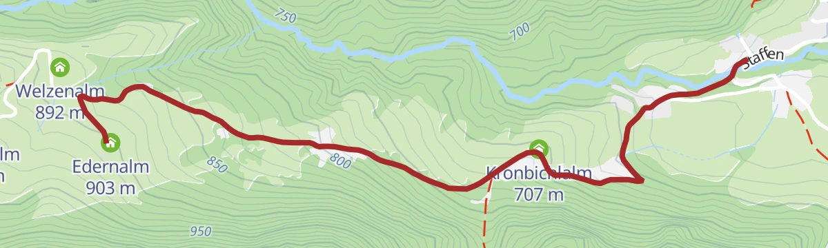 Route map: Edernalm (Sommer)
